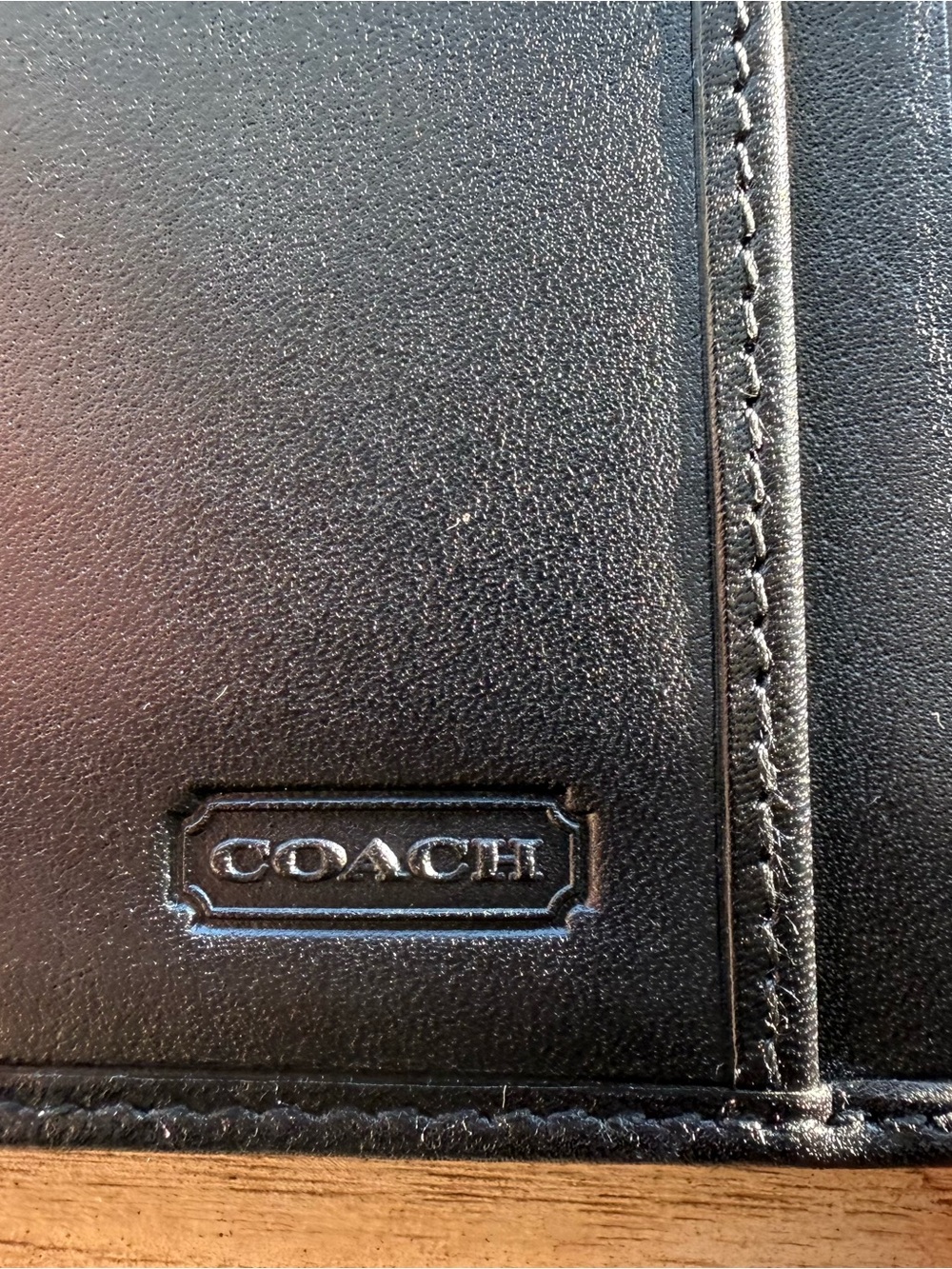 Coach Saffiano Leather Tri-Fold Wallet - Picture 4 of 12